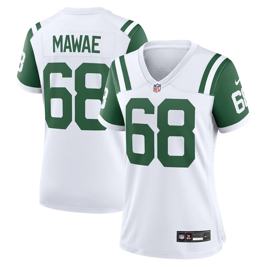 Kevin Mawae #68 New York Jets Alternate Game Jersey - Women's | White