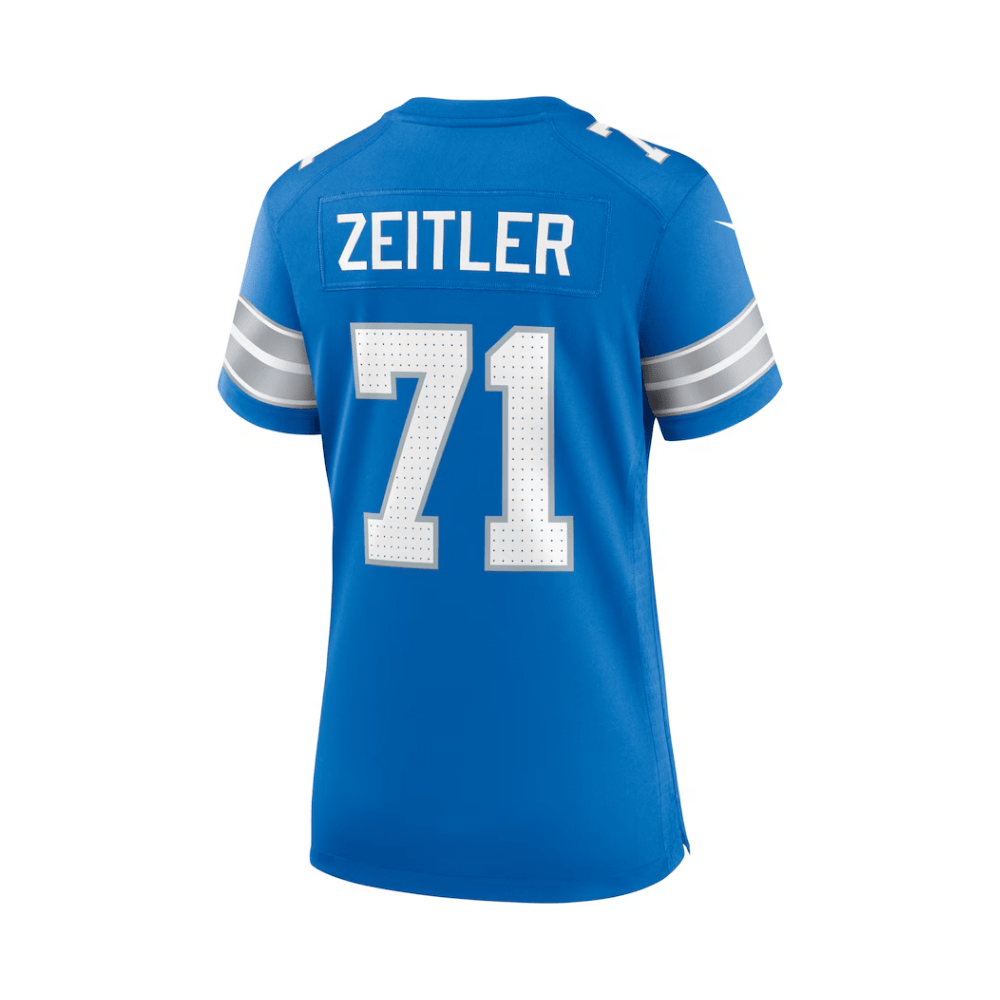 Kevin Zeitler #71 Detroit Lions Game Jersey - Women's | Blue - Image 2
