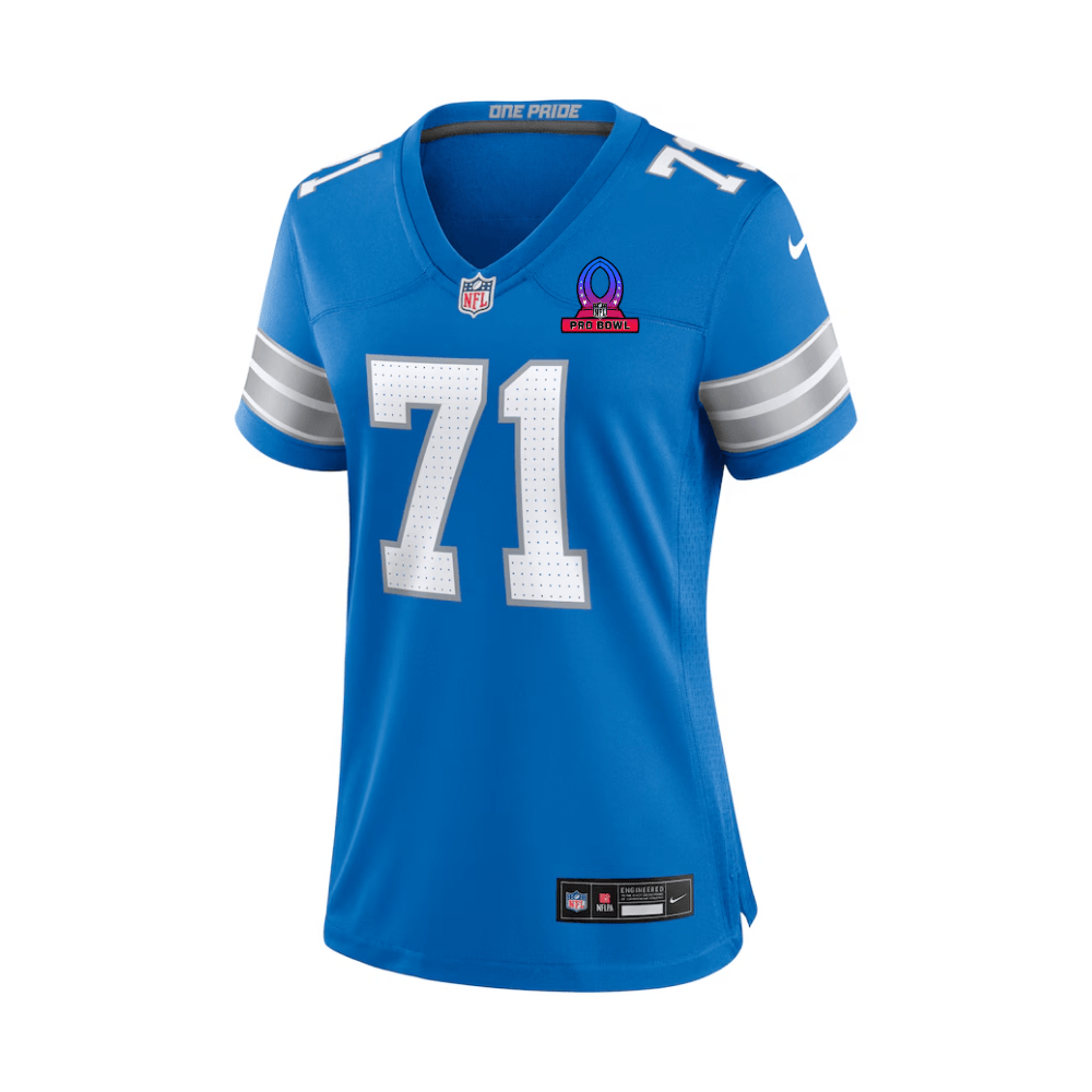 Kevin Zeitler #71 Detroit Lions Game Jersey - Women's | Blue - Image 3
