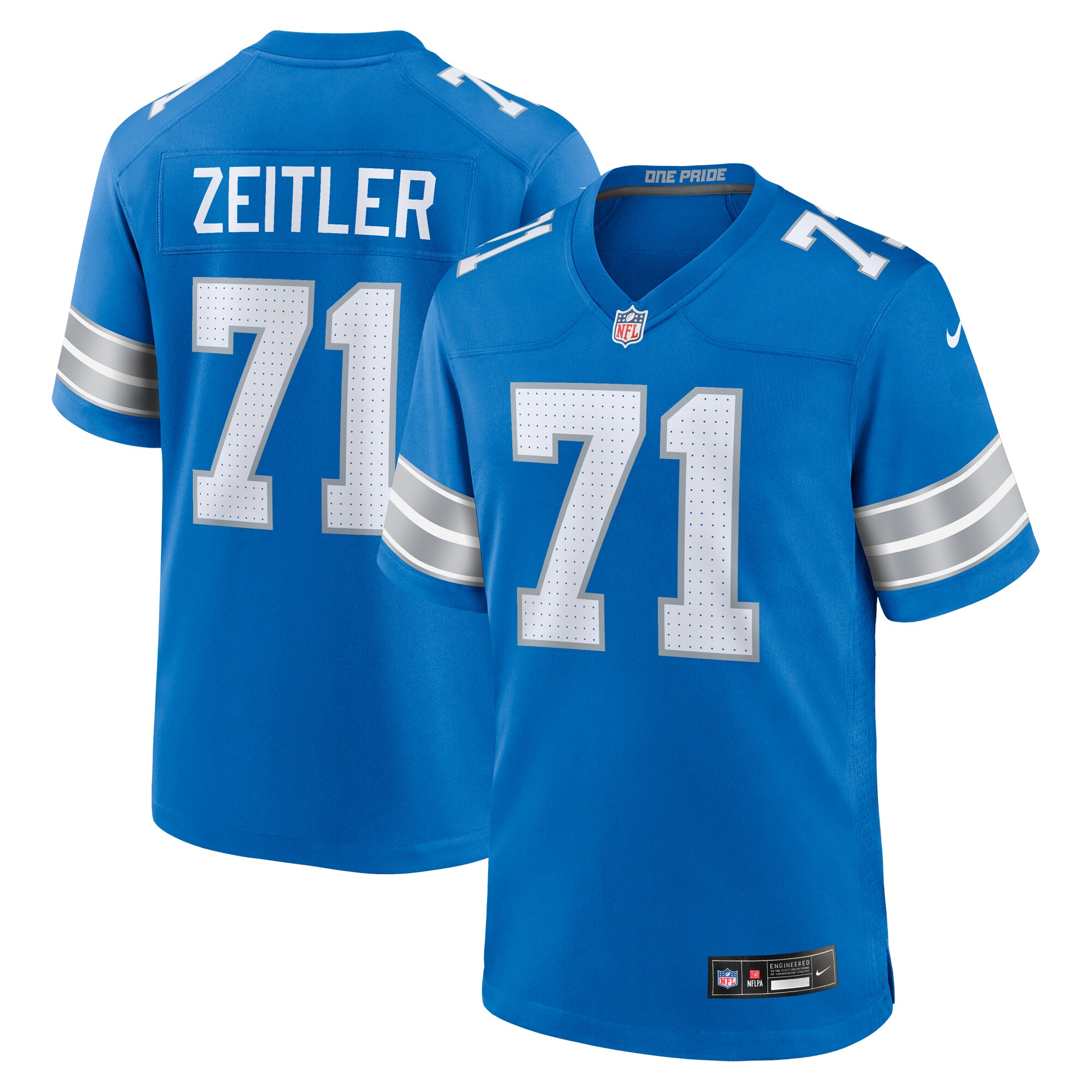 Kevin Zeitler Detroit Lions Game Jersey - Men's