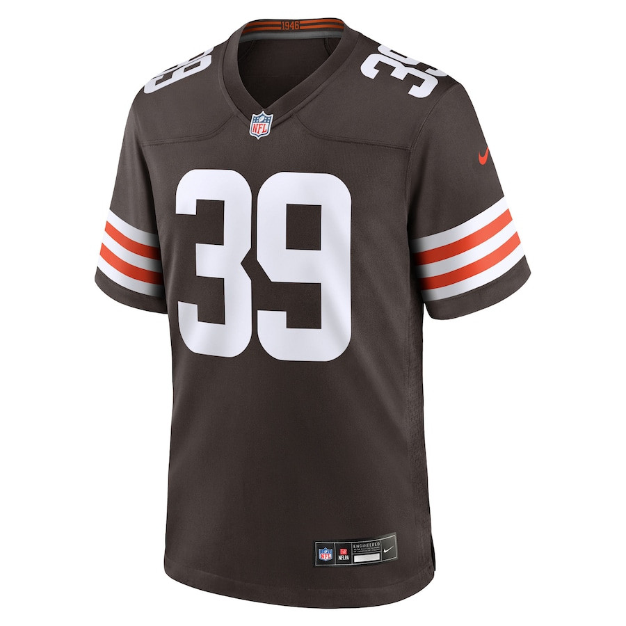 Alternative view of Khaleke Hudson #39 Cleveland Browns Game Jersey - Men's | Brown