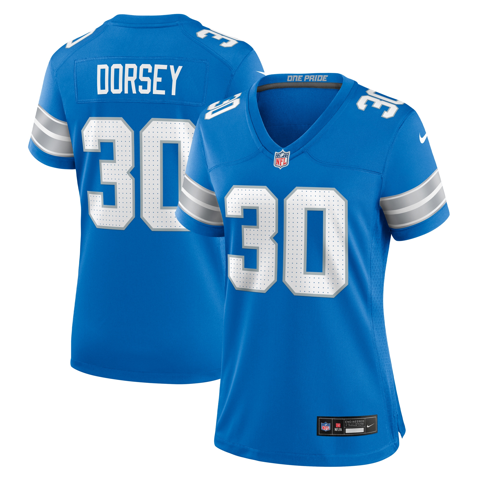 Khalil Dorsey Detroit Lions Game Jersey - Women's