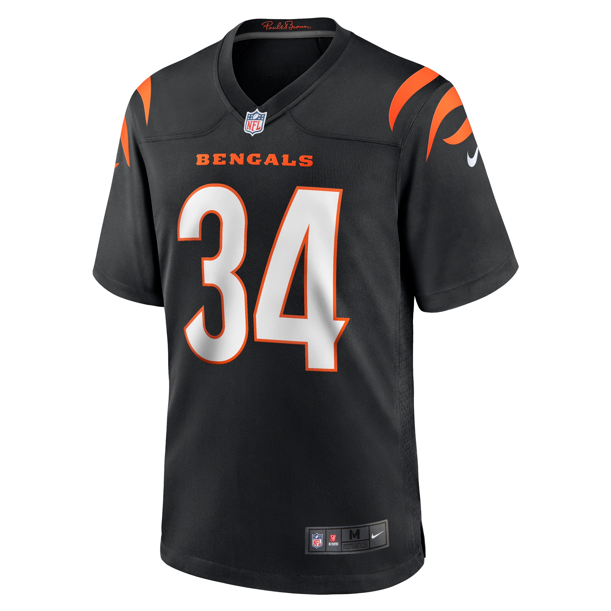 Alternative view of Khalil Herbert Cincinnati Bengals Game Jersey - Men's