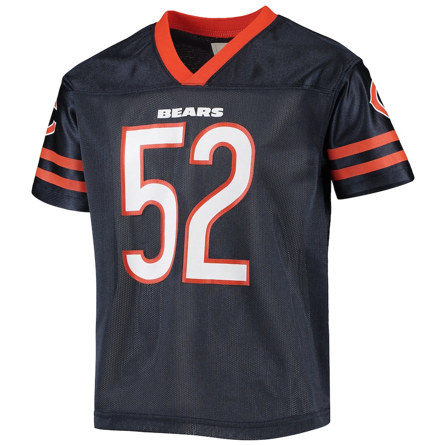 Alternative view of Khalil Mack #52 Chicago Bears Game Jersey - Youth | Navy