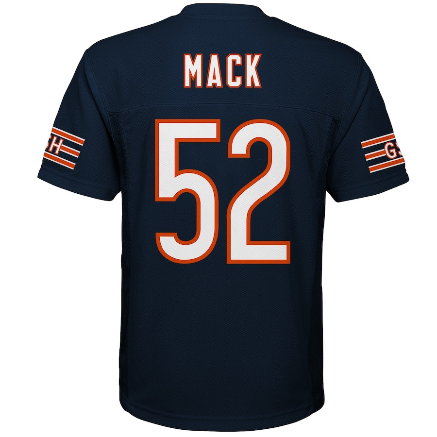 Khalil Mack #52 Chicago Bears Game Jersey - Youth | Navy - Image 3