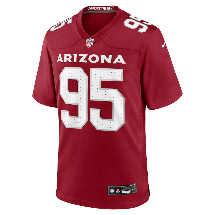 Khyiris Tonga #95 Arizona Cardinals Game Jersey - Men's | Cardinal - Image 2