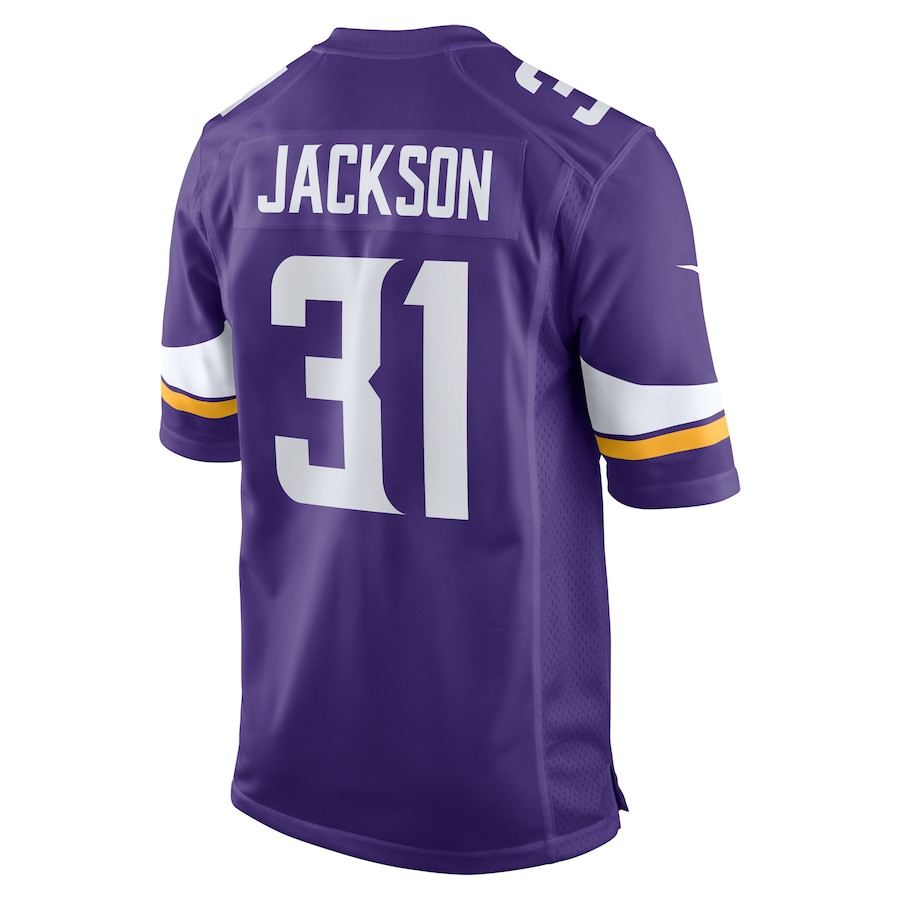 Khyree Jackson #31 Minnesota Vikings Game Jersey - Men's | Purple - Image 3