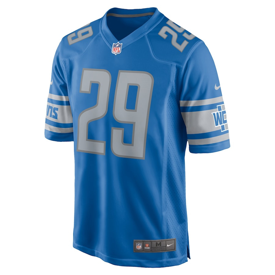 Alternative view of Kindle Vildor #29 Detroit Lions Game Jersey - Men's | Blue