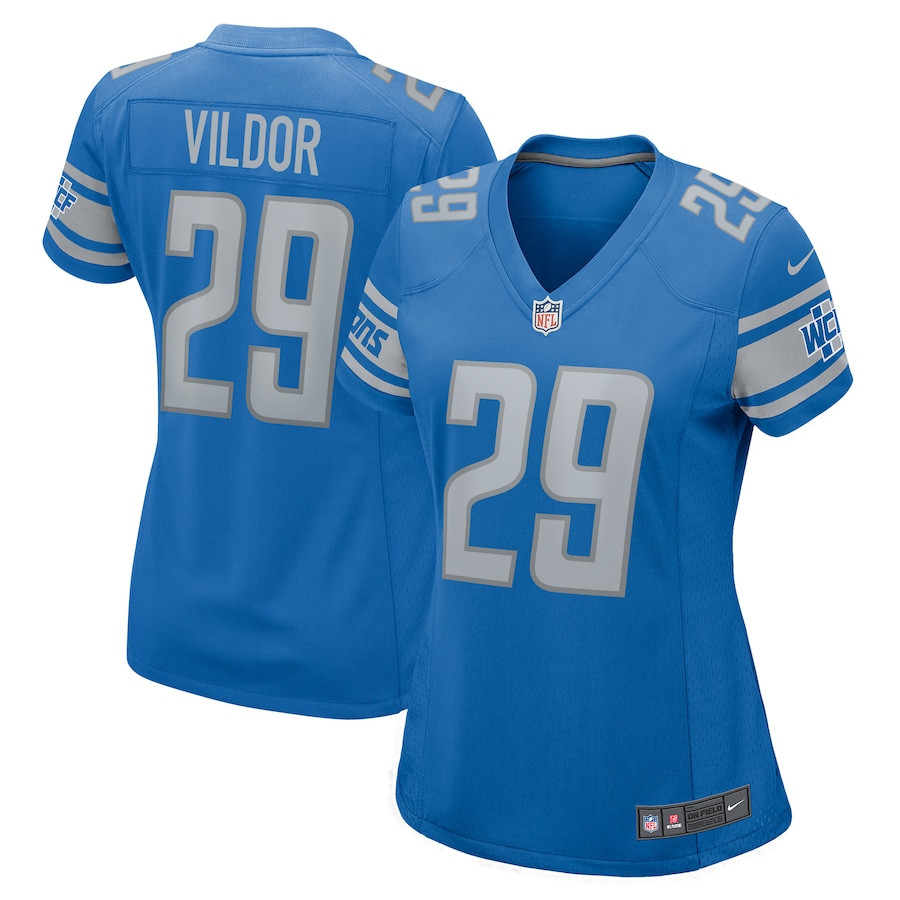 Kindle Vildor #29 Detroit Lions Game Jersey - Women's | Blue