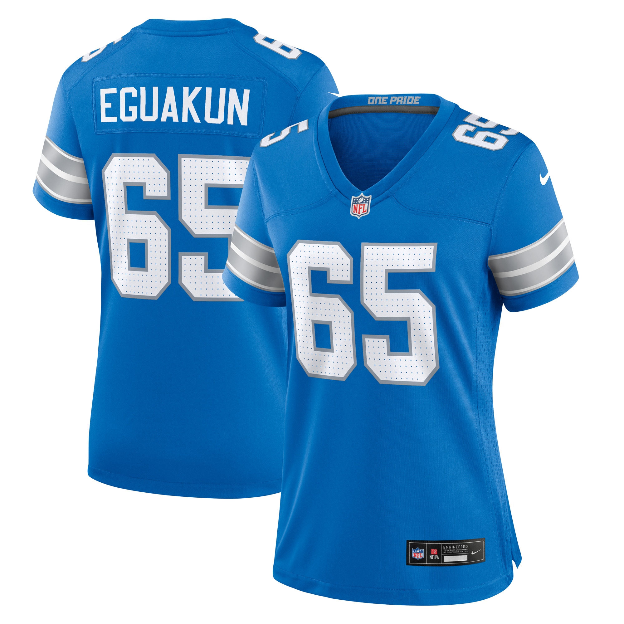Kingsley Eguakun Detroit Lions Game Jersey - Women's