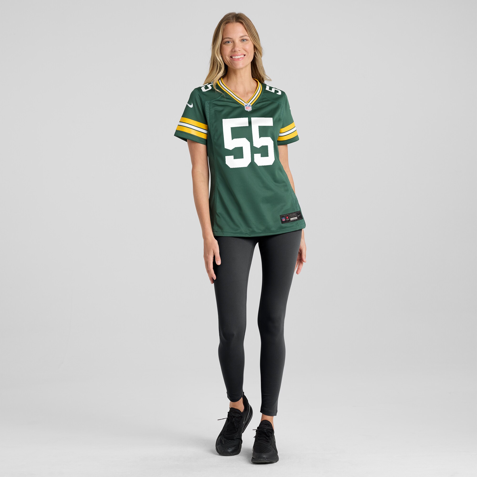 Kingsley Enagbare Green Bay Packers Game Jersey - Women's - Image 4