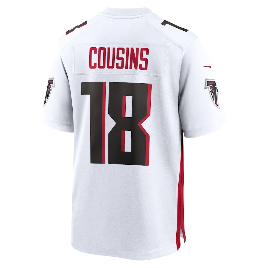 Kirk Cousins #18 Atlanta Falcons Game Jersey - Men's | White - Image 3