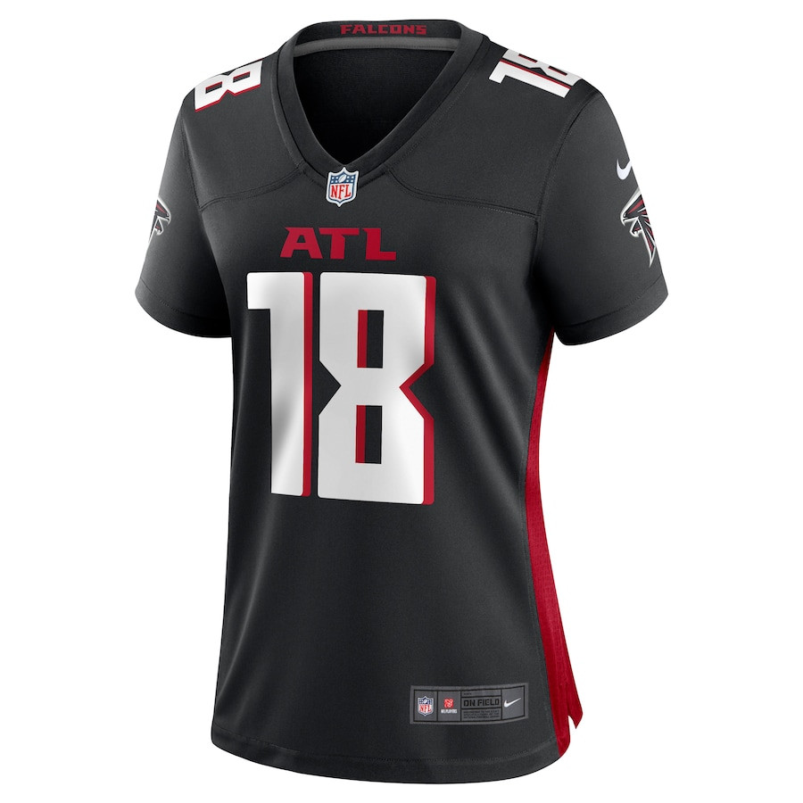 Alternative view of Kirk Cousins #18 Atlanta Falcons Game Jersey - Women's | Black