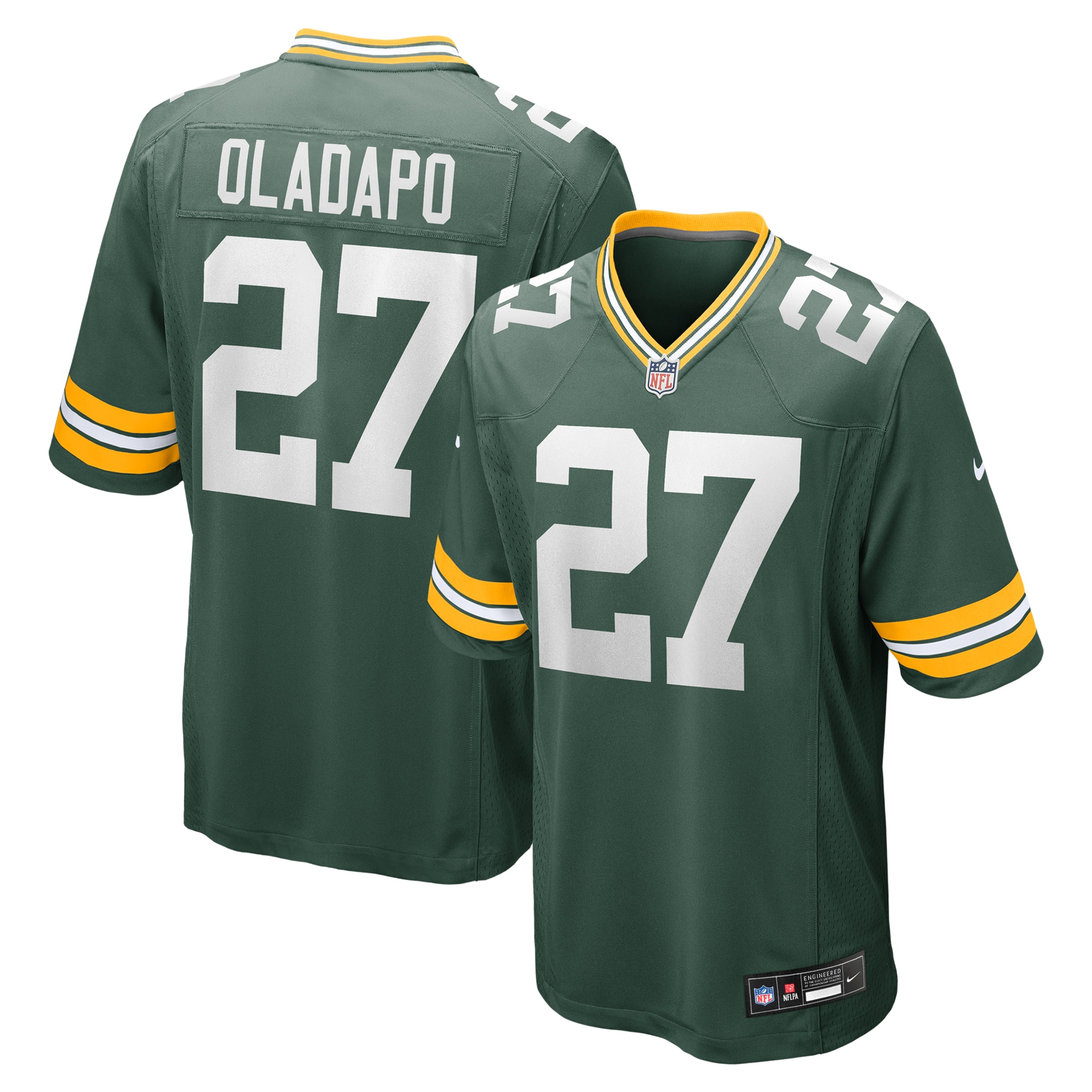 Kitan Oladapo Green Bay Packers Game Jersey - Men's