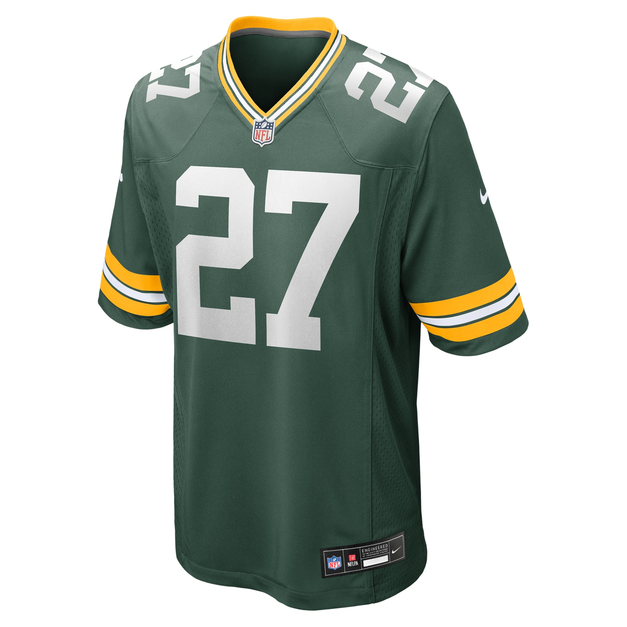 Alternative view of Kitan Oladapo Green Bay Packers Game Jersey - Men's