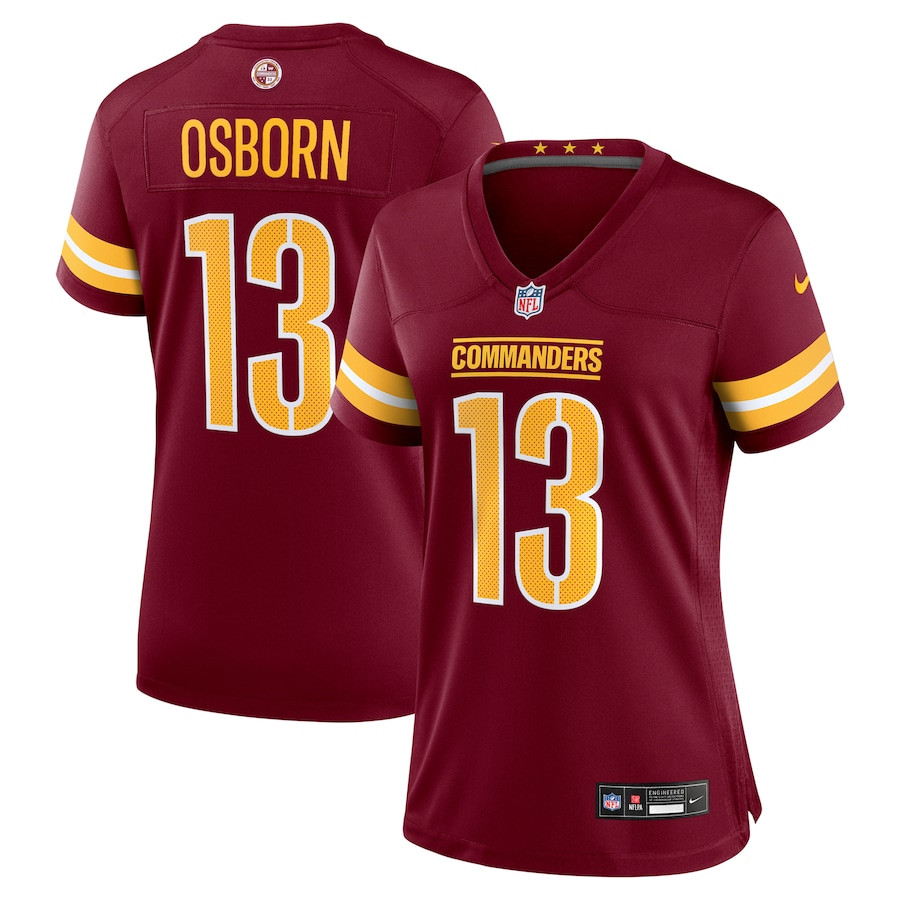 K.J. Osborn #13 Washington Commanders Game Jersey - Women's | Burgundy
