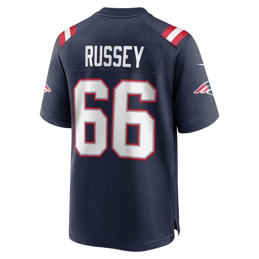 Kody Russey #66 New England Patriots Game Jersey - Men's | Navy - Image 3