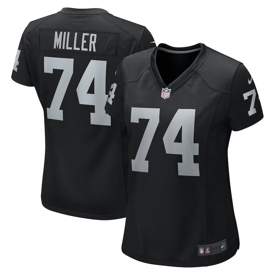 Kolton Miller #74 Las Vegas Raiders Game Jersey - Women's | Black