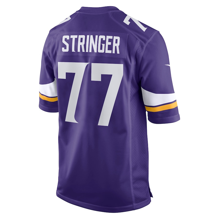 Korey Stringer #77 Minnesota Vikings Game Jersey - Men's | Purple - Image 3