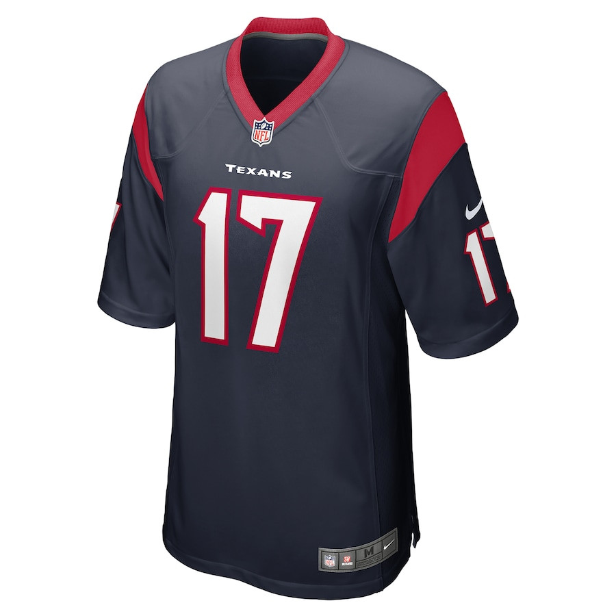 Alternative view of Kris Boyd #17 Houston Texans Game Jersey - Men's | Navy