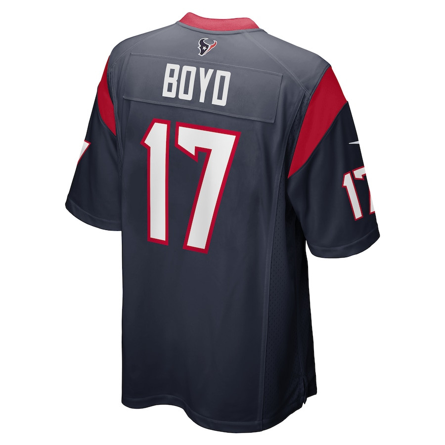 Kris Boyd #17 Houston Texans Game Jersey - Men's | Navy - Image 3