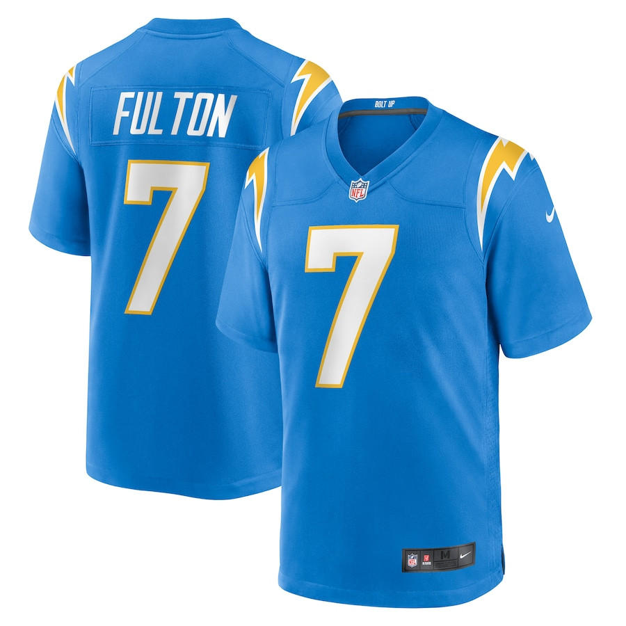 Kristian Fulton #7 Los Angeles Chargers Game Jersey - Men's | Powder Blue
