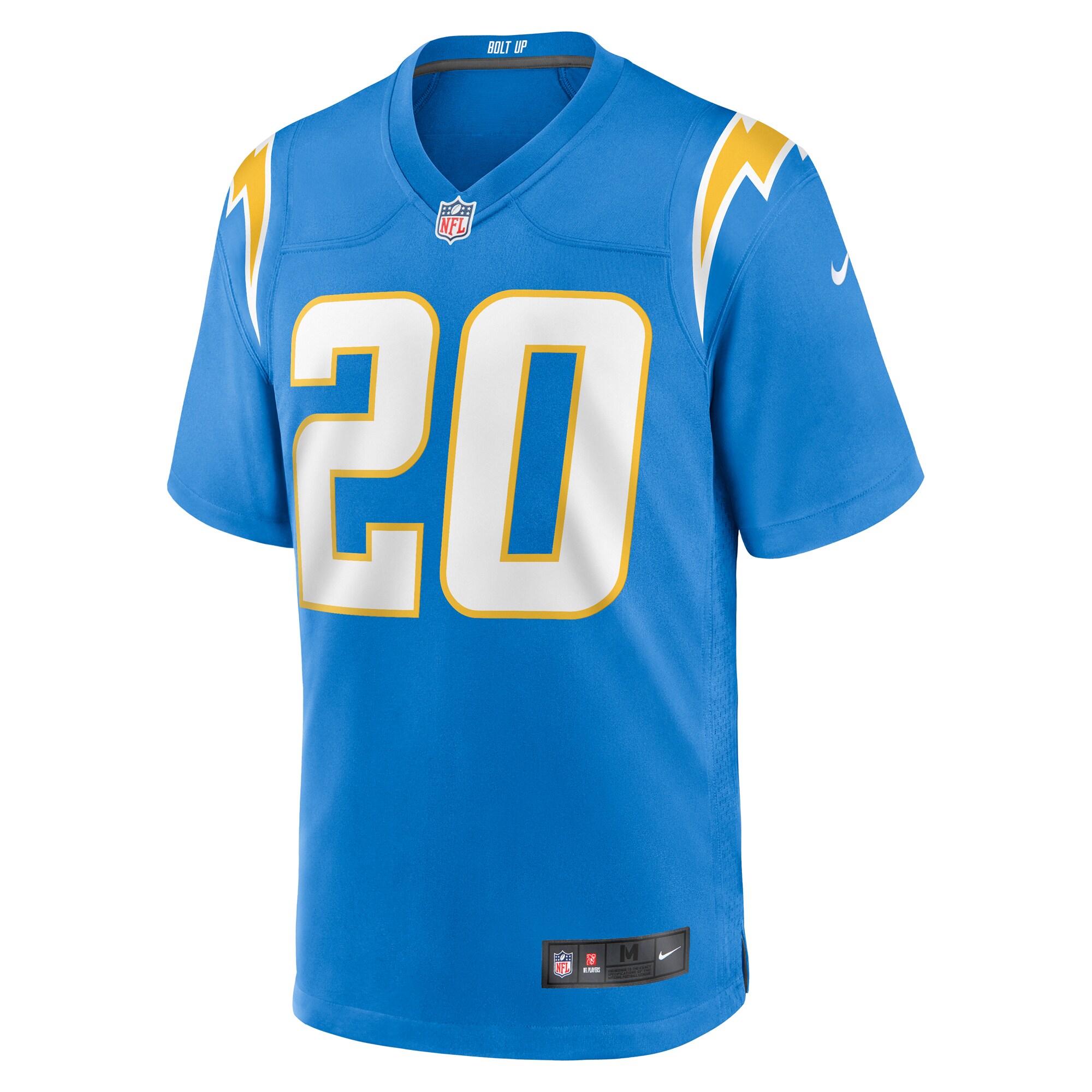 Alternative view of Kristian Fulton Los Angeles Chargers Game Jersey - Men's
