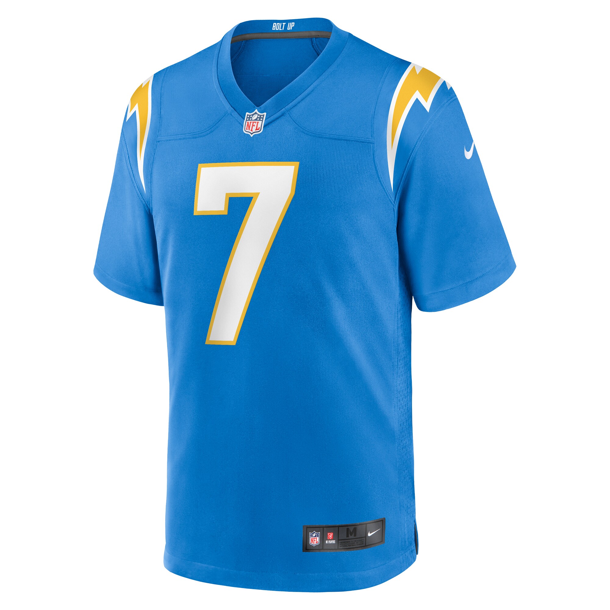 Alternative view of Kristian Fulton Los Angeles Chargers Game Jersey - Men's