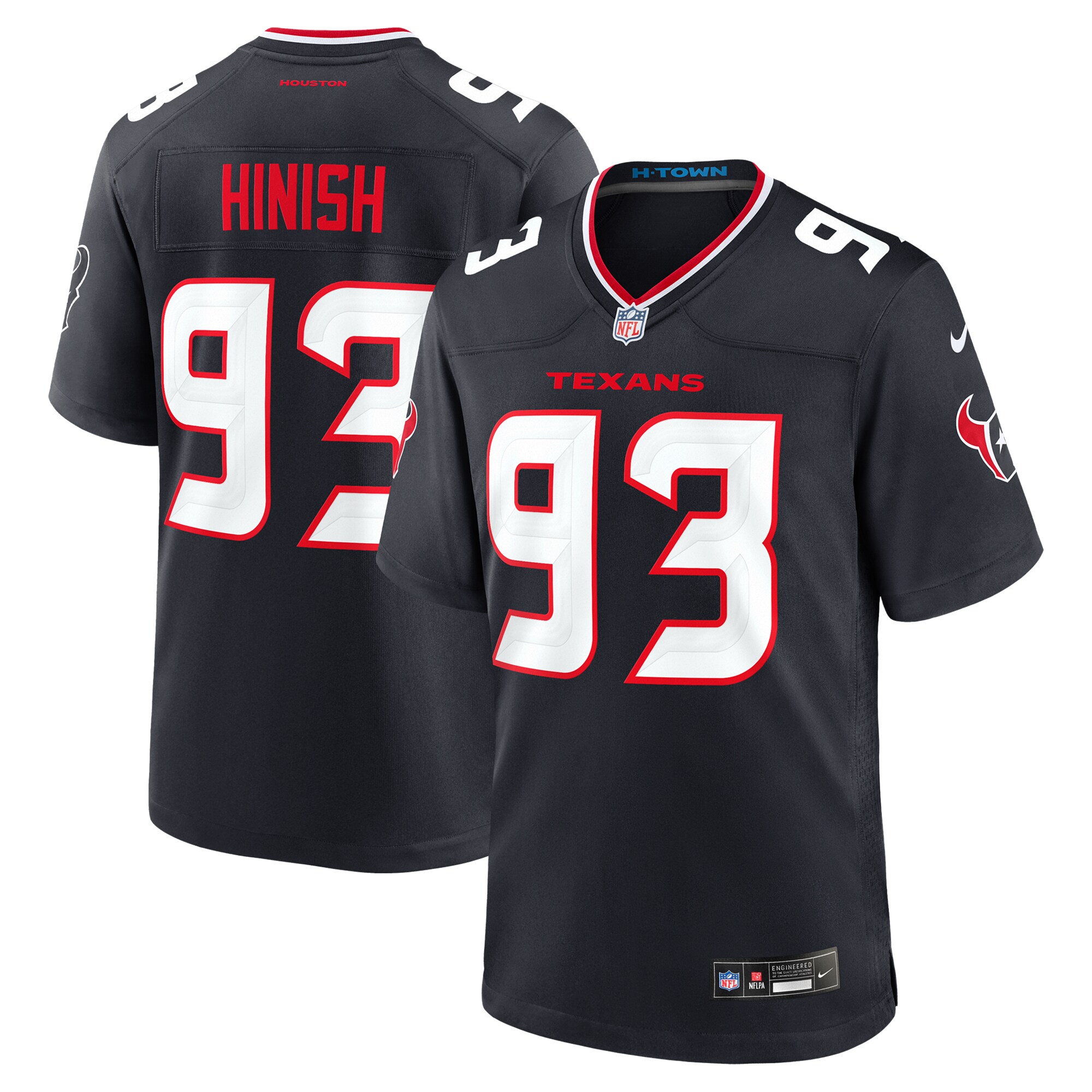Kurt Hinish Houston Texans Game Jersey - Men's