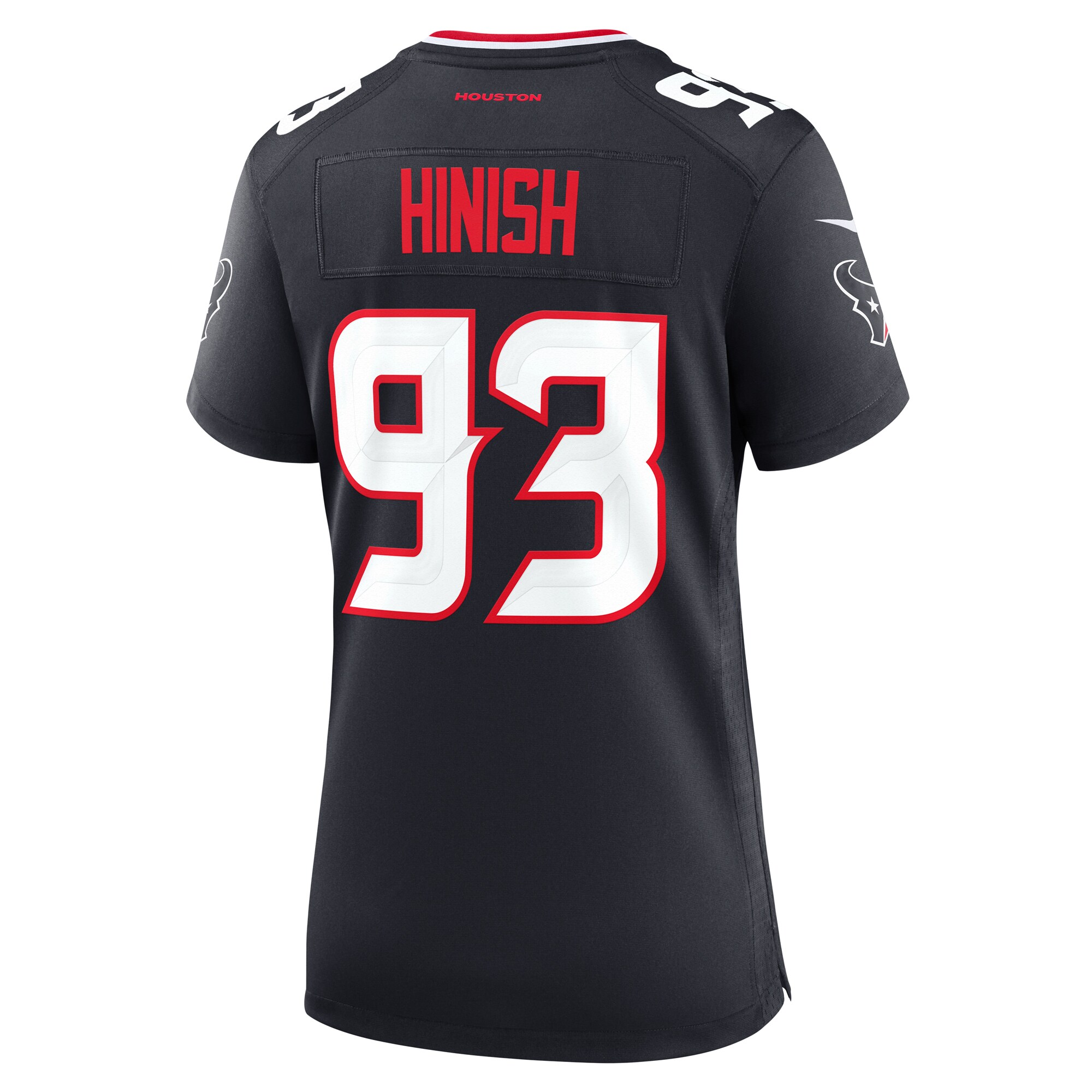 Kurt Hinish Houston Texans Game Jersey - Women's - Image 3
