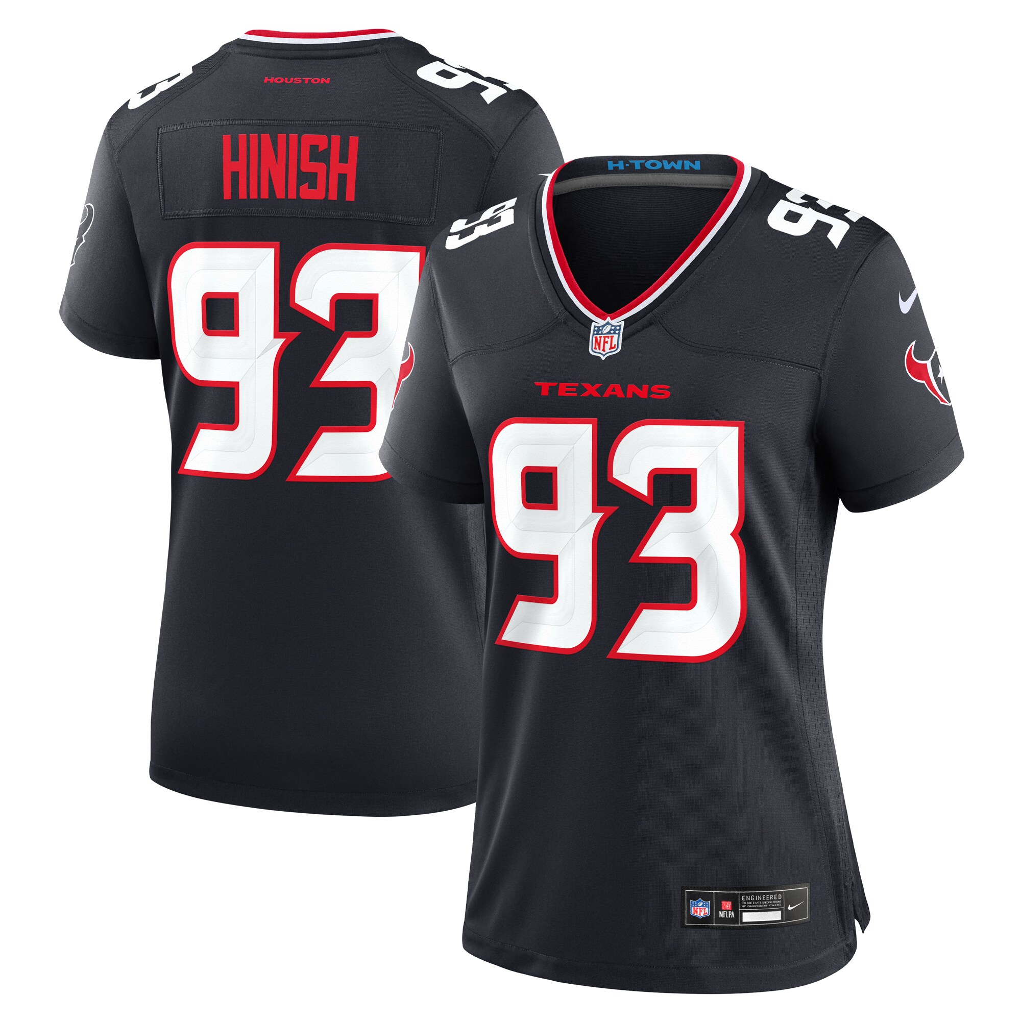 Kurt Hinish Houston Texans Game Jersey - Women's