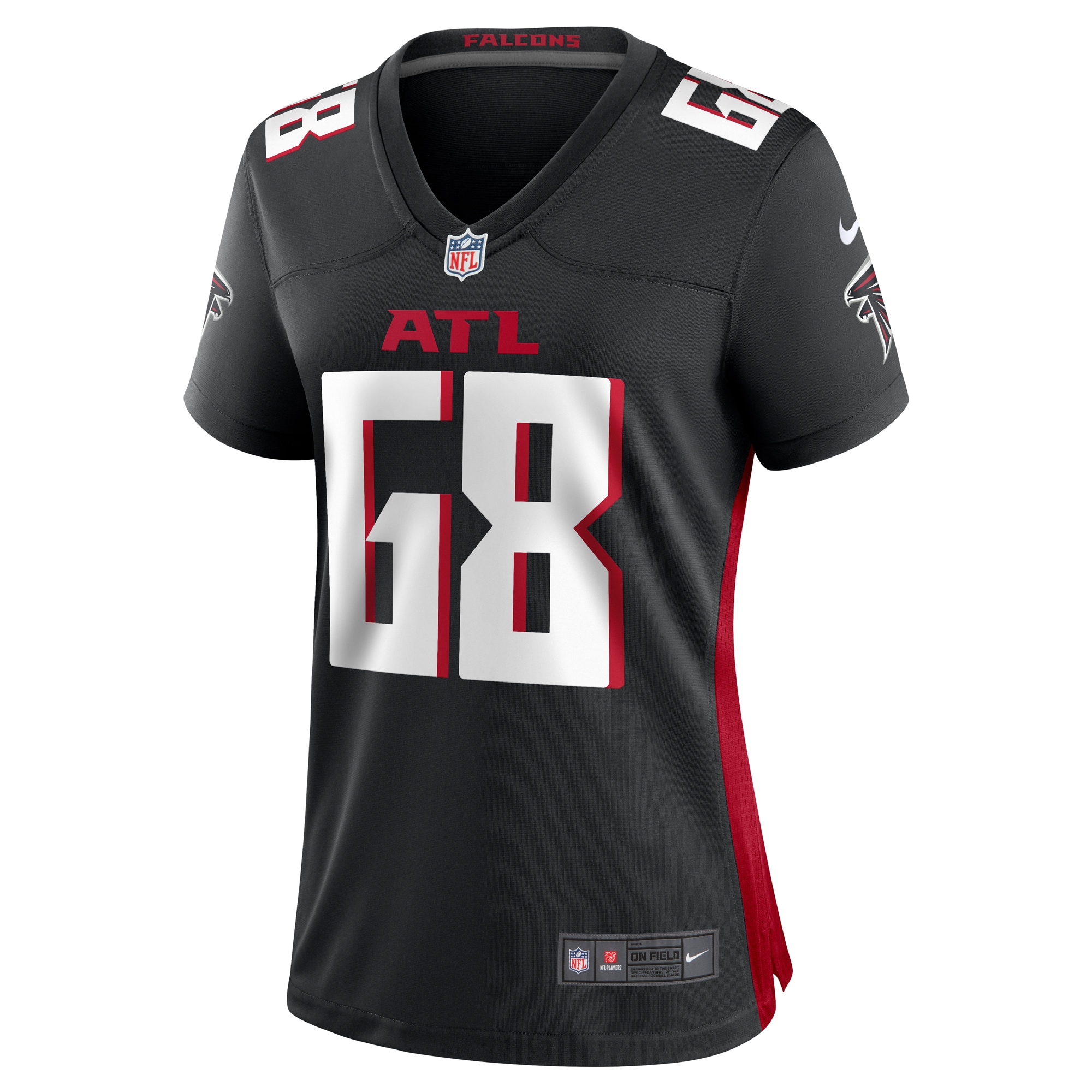 Alternative view of Kyle Hinton Atlanta Falcons Game Jersey - Women's
