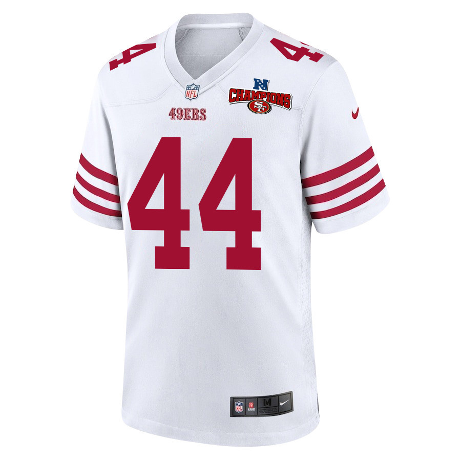 Alternative view of Kyle Juszczyk #44 San Francisco 49ers Game Jersey - Men's | White