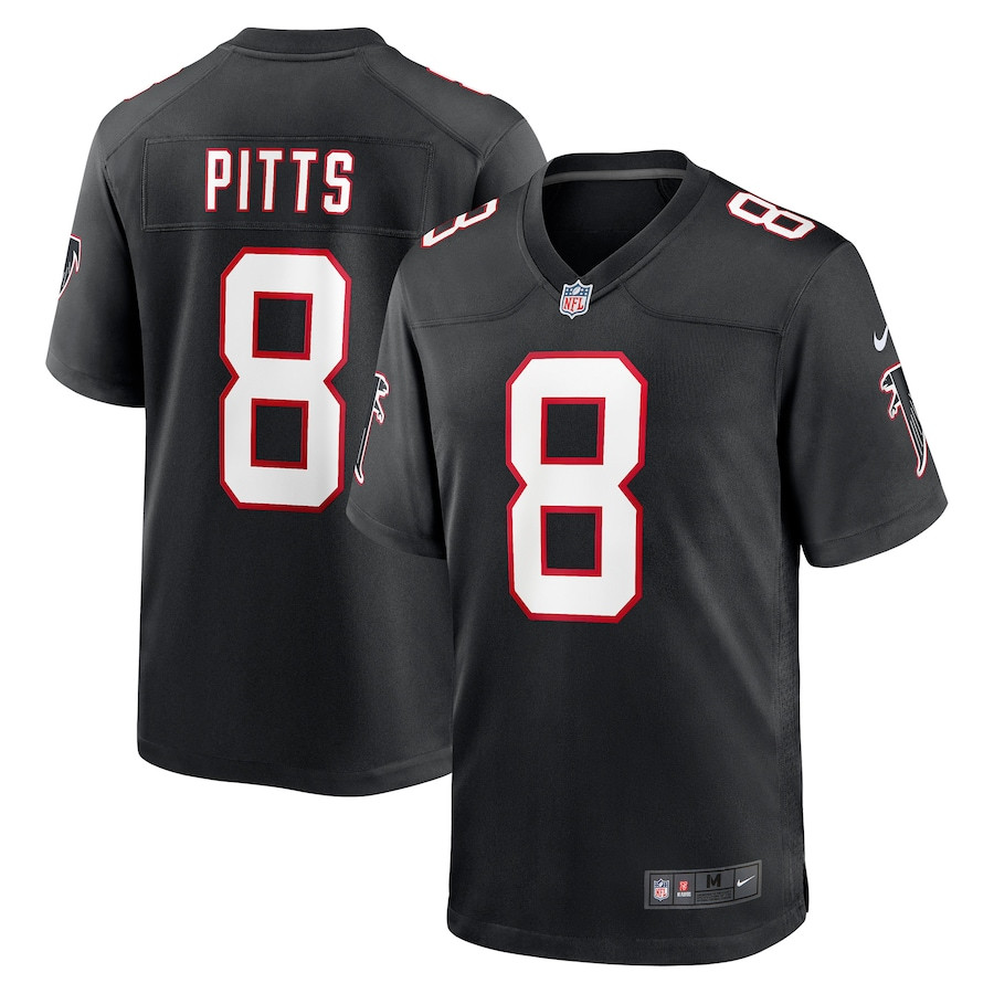 Kyle Pitts #8 Atlanta Falcons Game Jersey - Men's | Black