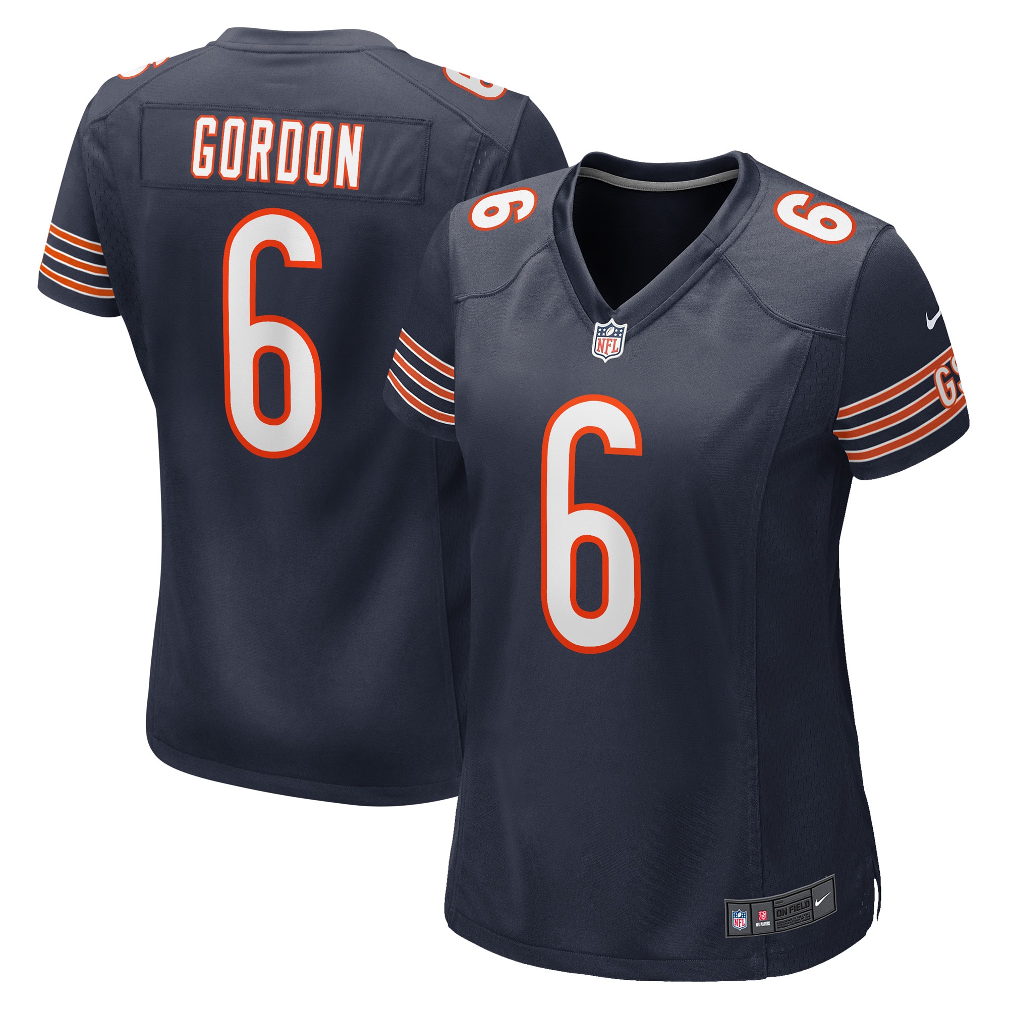Kyler Gordon Chicago Bears Game Jersey - Women's