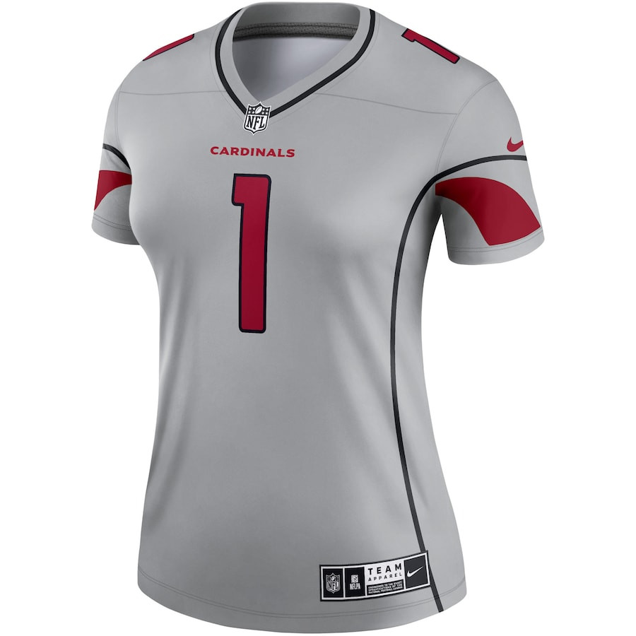 Alternative view of Kyler Murray #1 Arizona Cardinals Inverted Legend Jersey - Women's | Gray