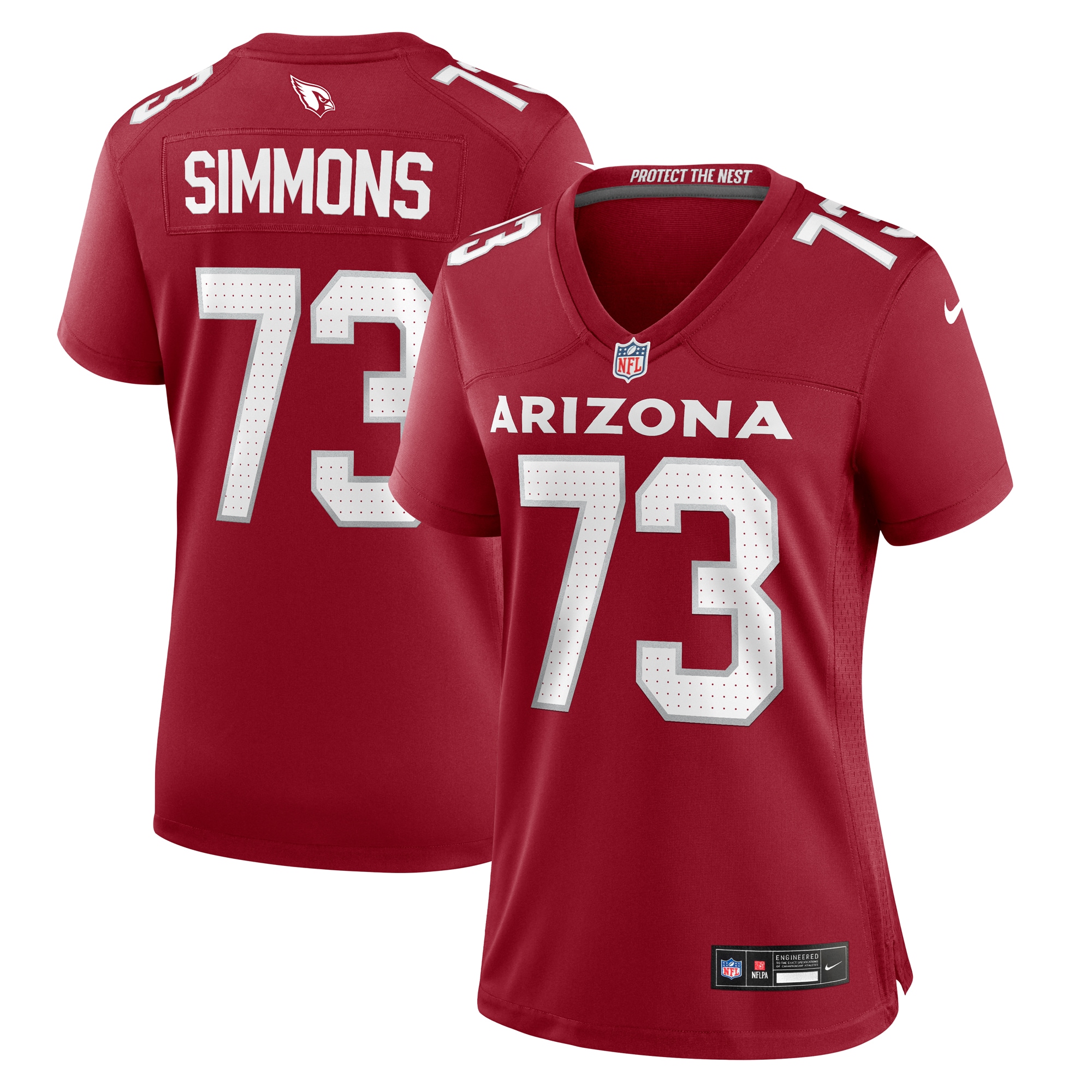 Lachavious Simmons Arizona Cardinals Game Jersey - Women's