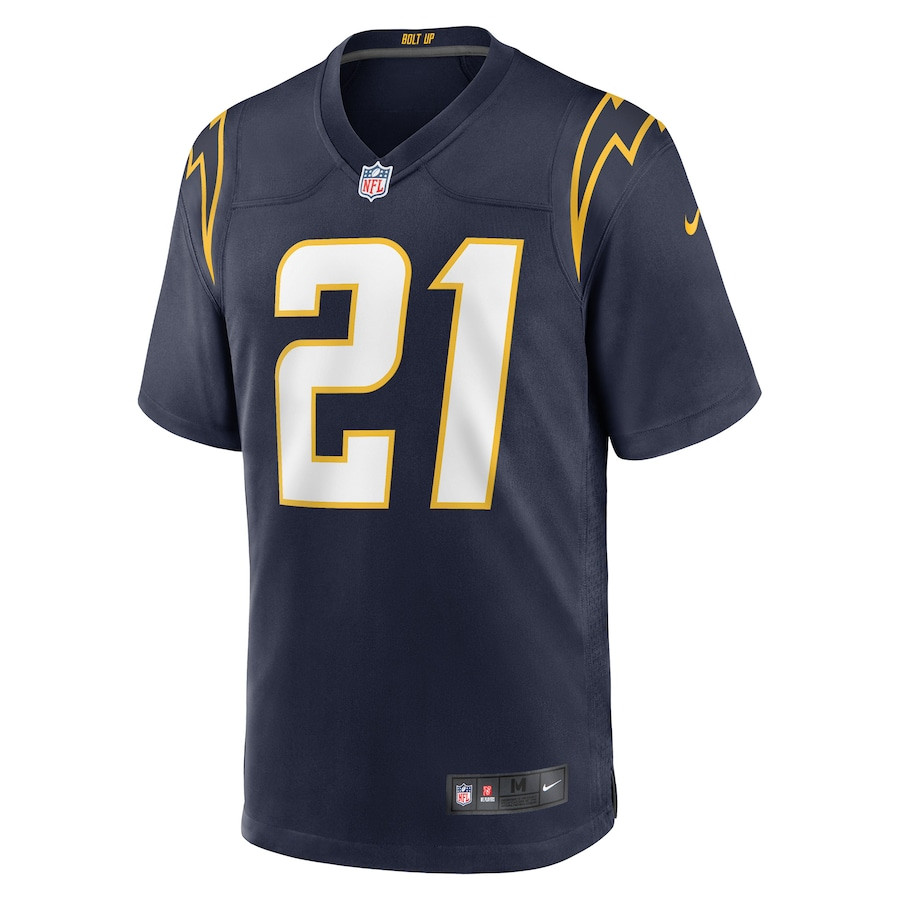 Alternative view of LaDainian Tomlinson #21 Los Angeles Chargers Game Jersey - Men's | Navy