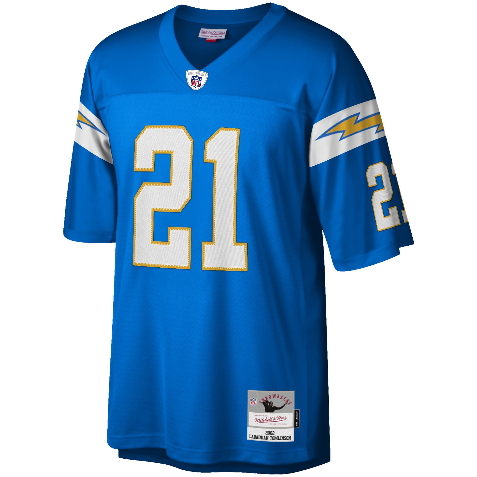 Alternative view of LaDainian Tomlinson Mitchell & Ness Los Angeles Chargers Game Jersey - Men's