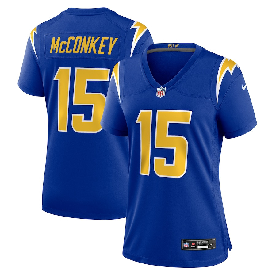 Ladd McConkey #15 Los Angeles Chargers Alternate Game Jersey - Women's | Royal