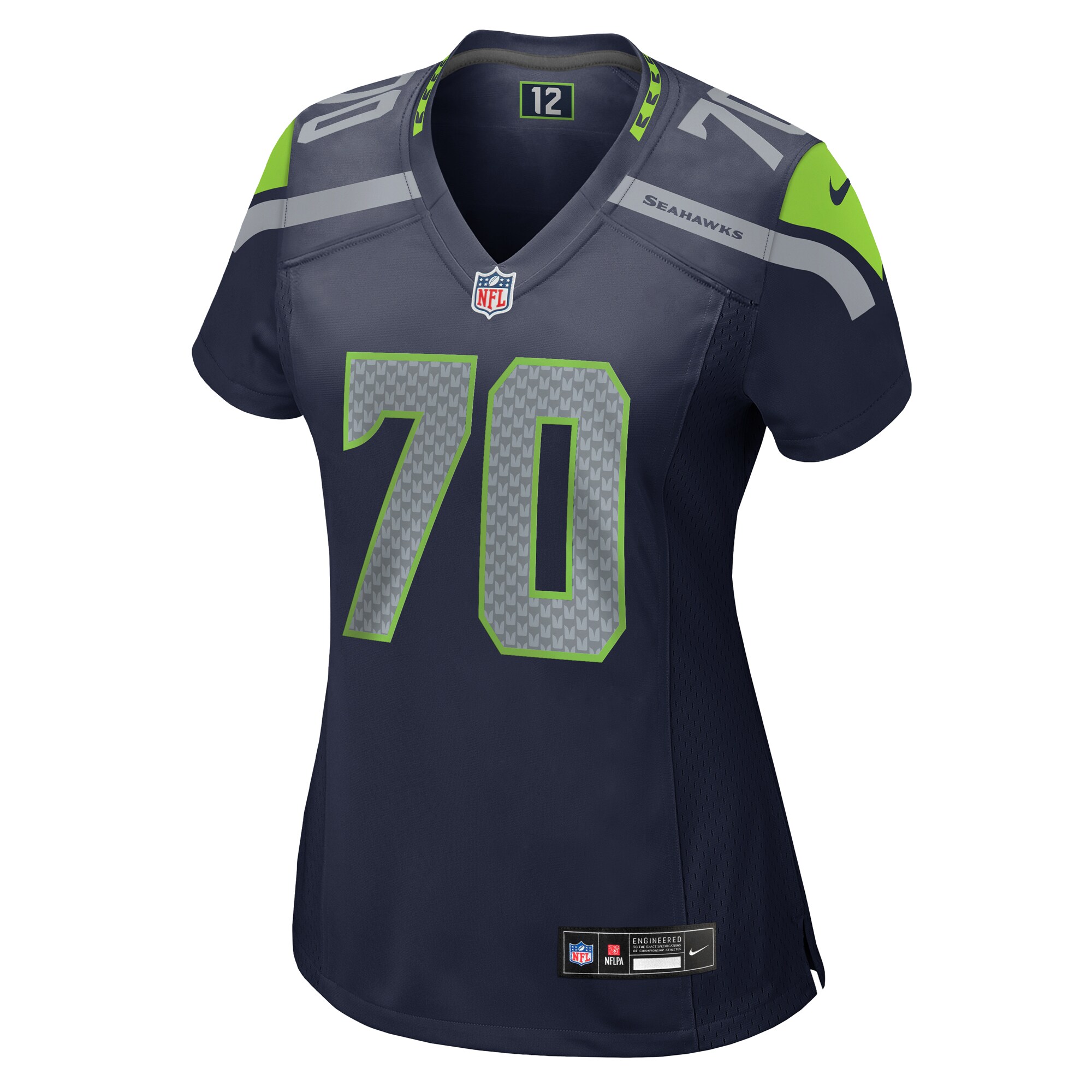 Alternative view of Laken Tomlinson Seattle Seahawks Game Jersey - Women's