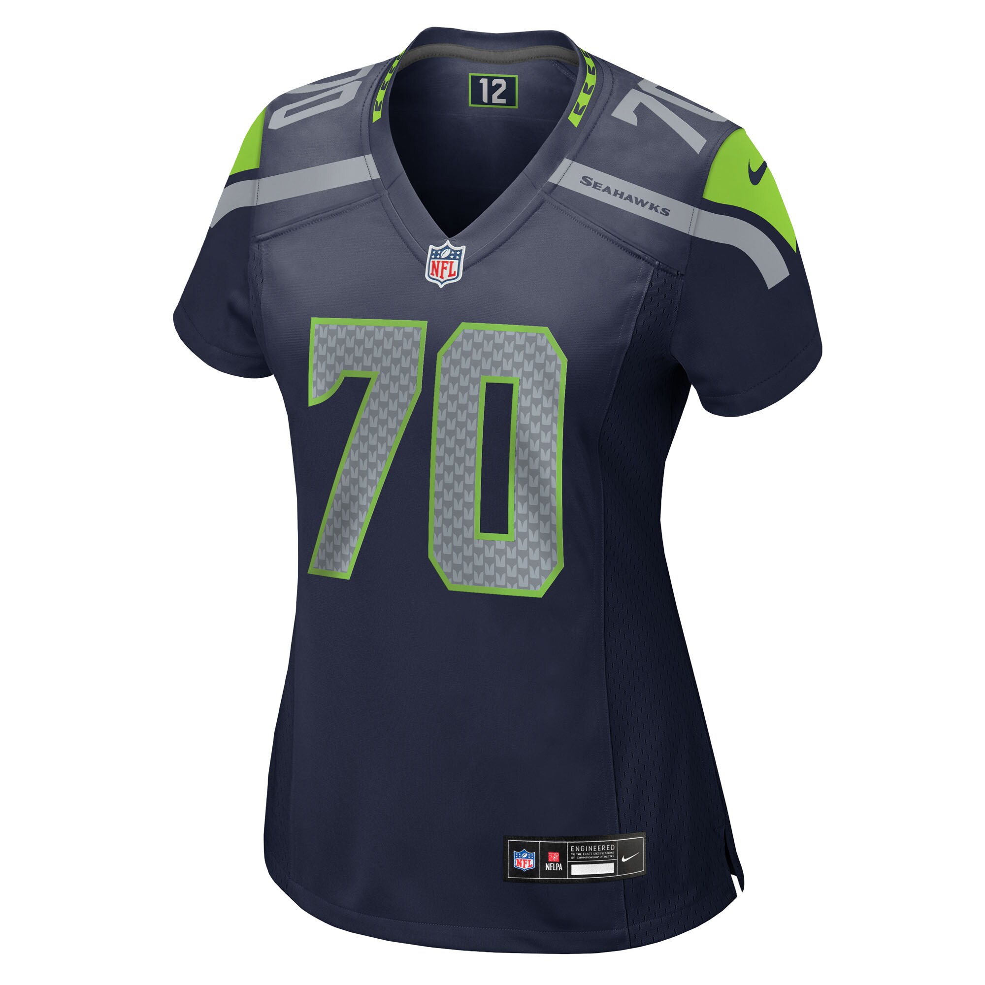 Alternative view of Laken Tomlinson Seattle Seahawks Game Jersey - Women's