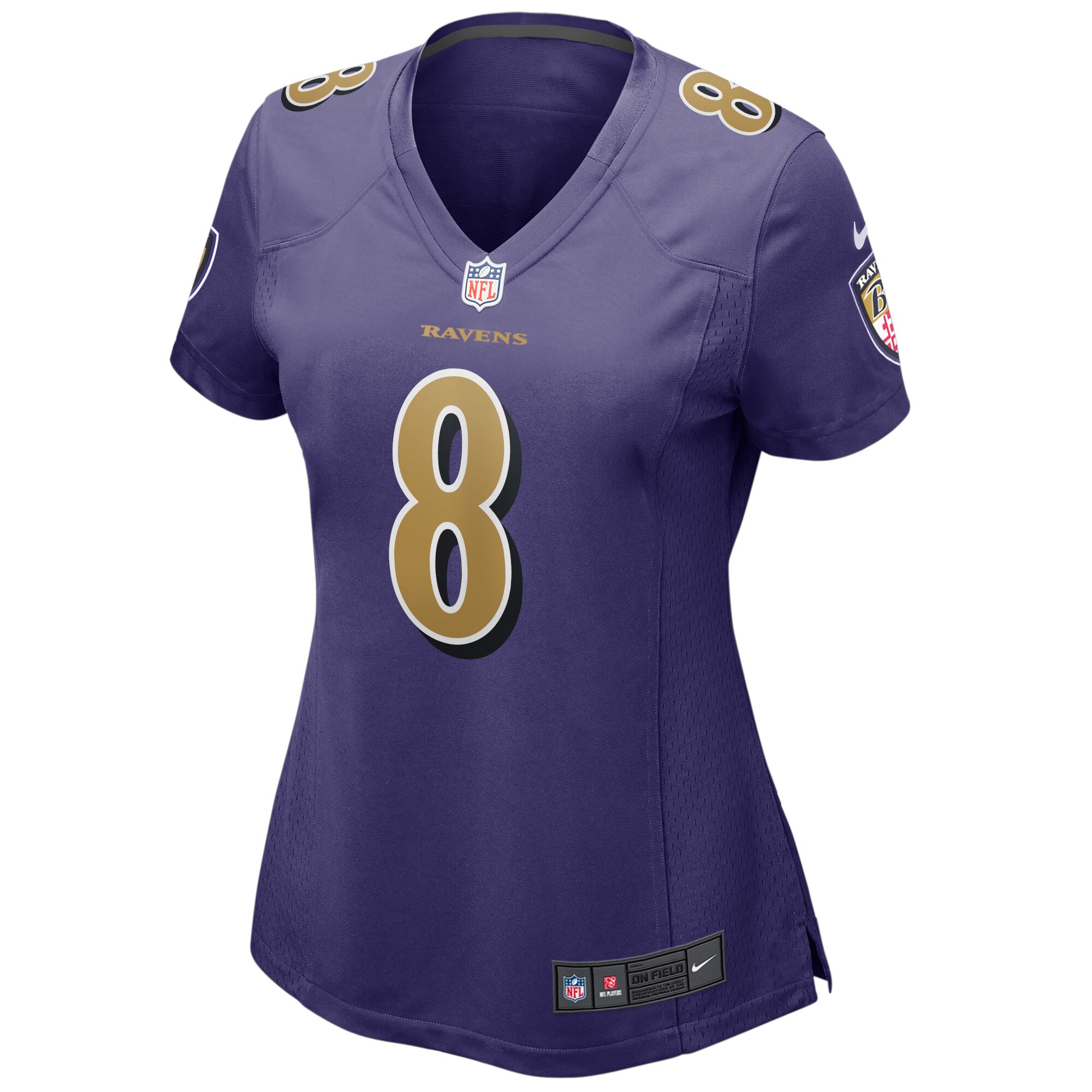 Alternative view of Lamar Jackson Baltimore Ravens Alternate Game Jersey - Women's