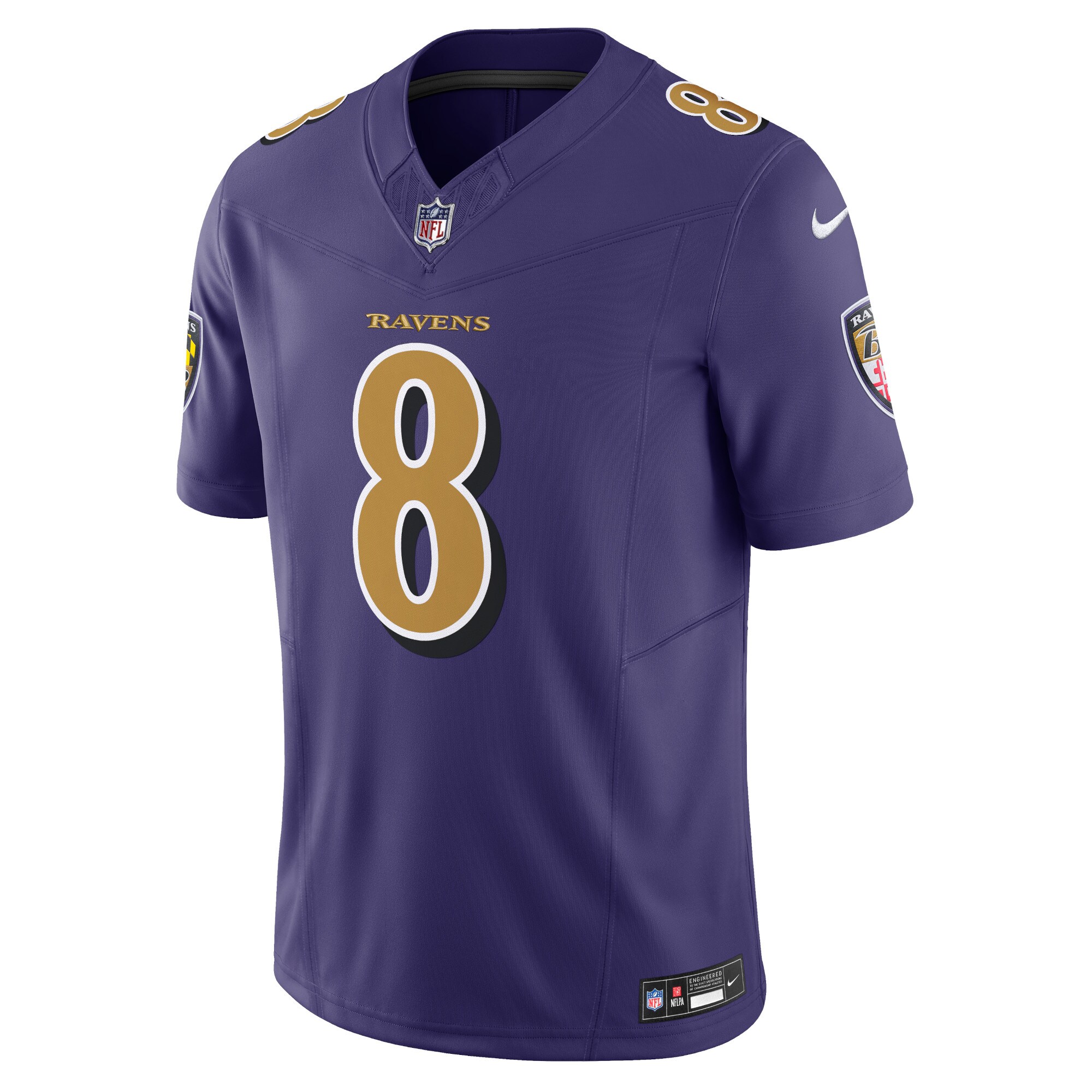 Alternative view of Lamar Jackson Baltimore Ravens Vapor F.U.S.E. Limited Jersey - Men's