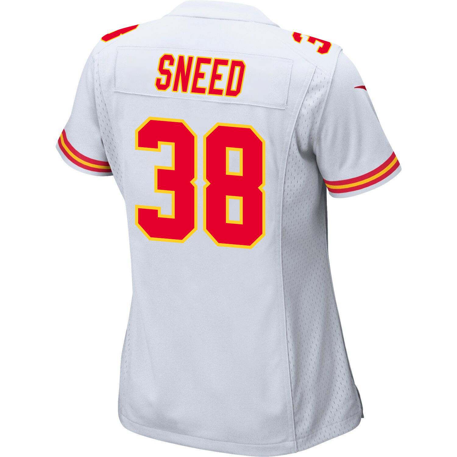 La'Mical Perine #29 Kansas City Chiefs Super Bowl LVIII Patch Game Jersey - Women's | White - Image 3