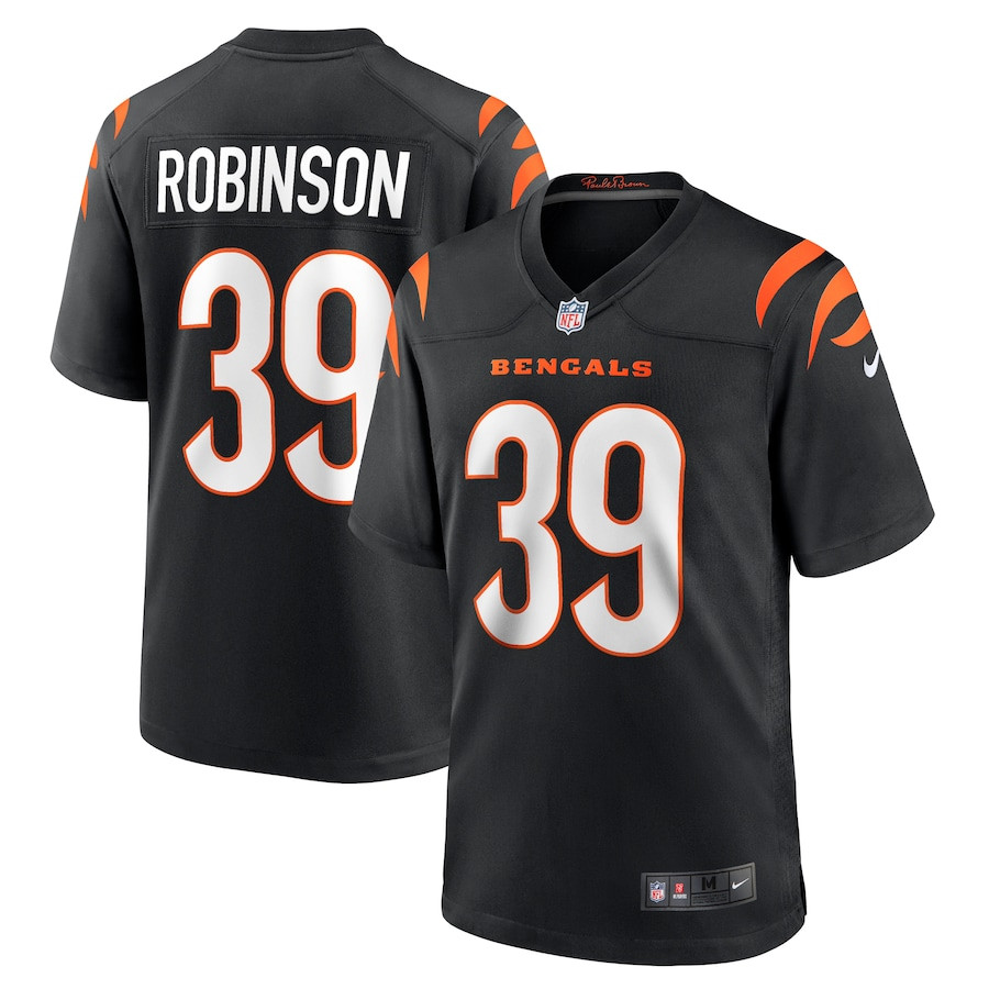 Lance Robinson #39 Cincinnati Bengals Game Jersey - Men's | Black