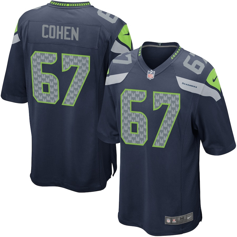 Landon Cohen #67 Seattle Seahawks Game Jersey - Youth