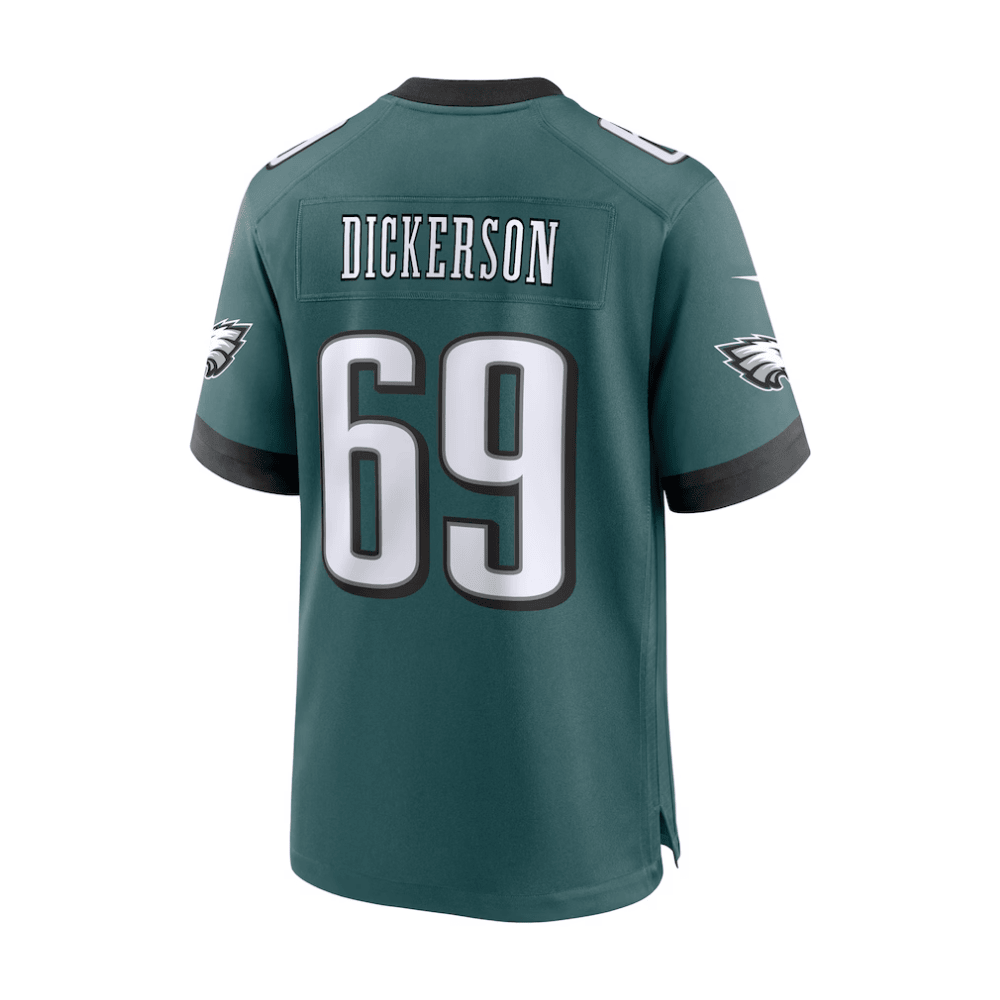 Landon Dickerson #69 Philadelphia Eagles Game Jersey - Men's | Midnight Green - Image 3