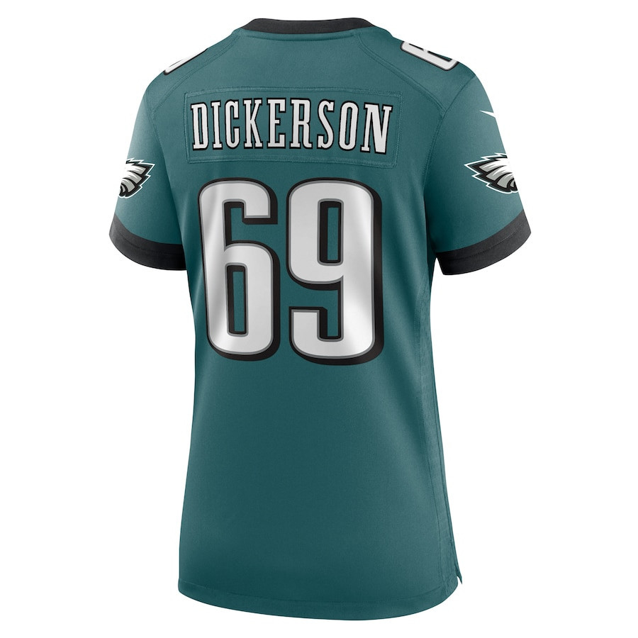 Landon Dickerson #69 Philadelphia Eagles Super Bowl LIX Game Jersey - Women's | Midnight Green - Image 3