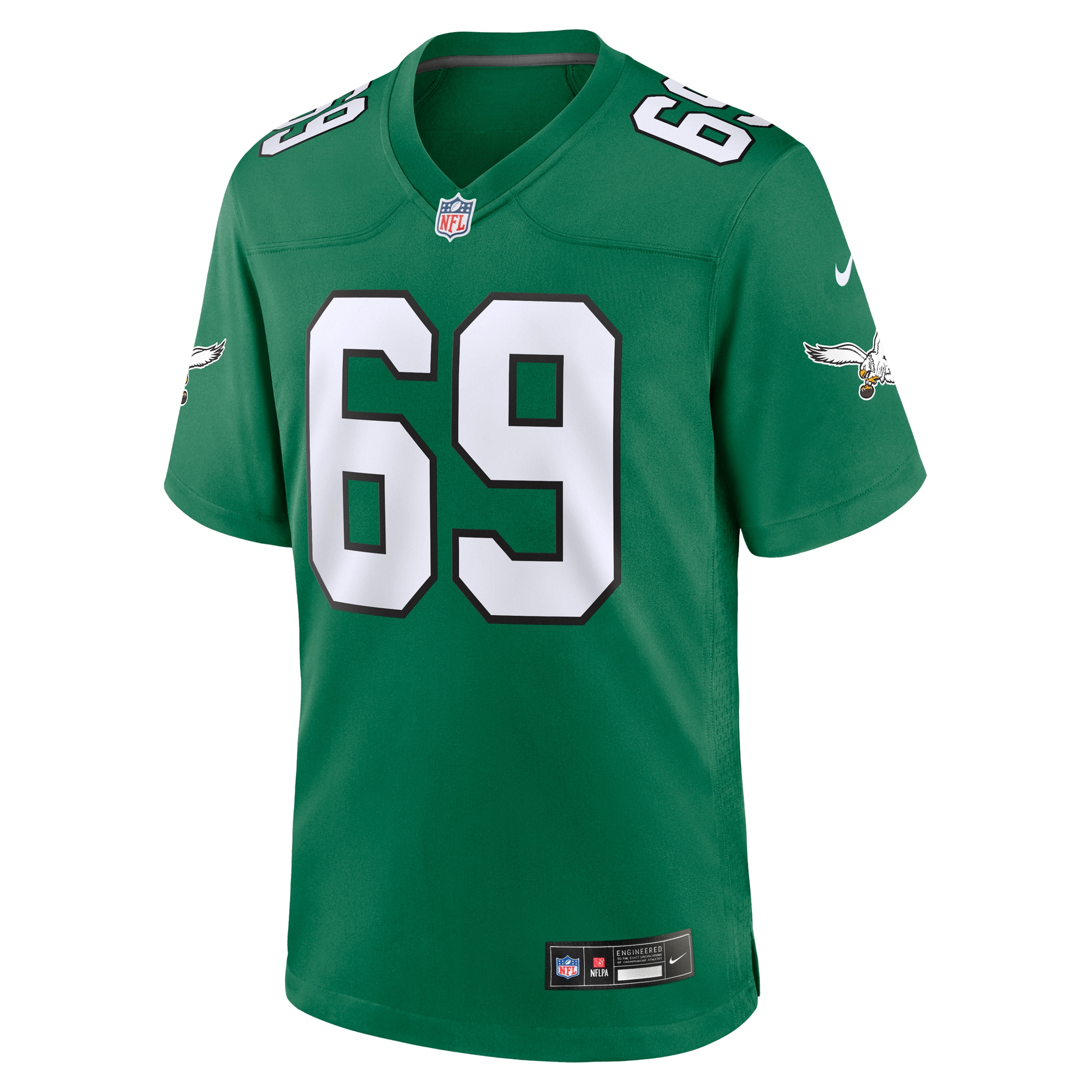 Alternative view of Landon Dickerson Philadelphia Eagles Alternate Game Jersey - Men's